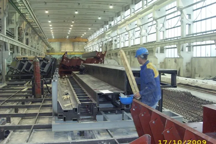 Forma stalowa do produkcji prefabrykowanych trybun na Stadion Narodowy