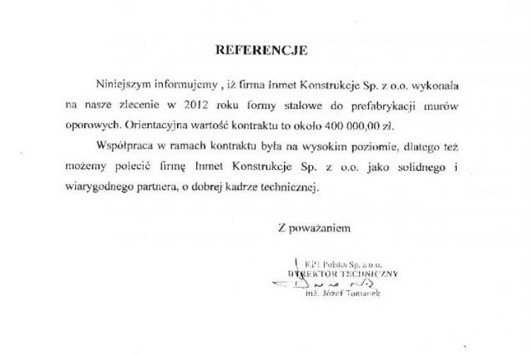 Referencje KP1 03.2013