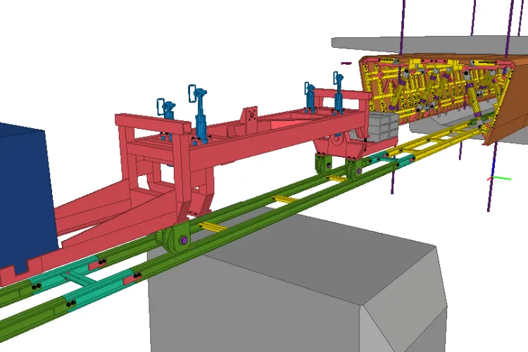 Forma stalowa do produkcji prefabrykatów mostowych  INMET