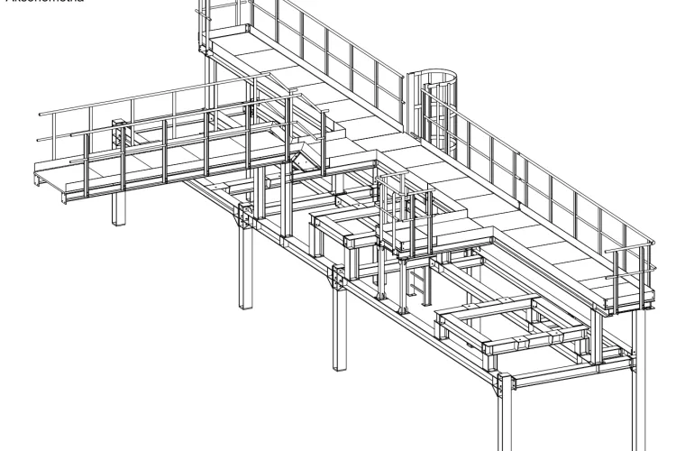 Konstrukcja stalowa podestów roboczych INMET