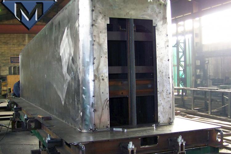 Forma Stalowa do produkcji prefabrykatów polimer betonowych, wanny do elektrolizy. INMET Konstrukcje