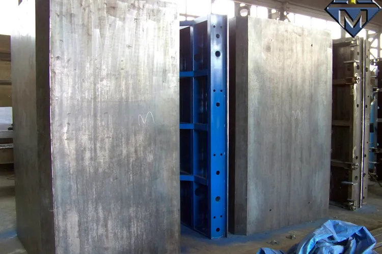 Konstrukcja stalowa formy do produkcji prefabrykowanych przepustów betonowych INMET Konstrukcje