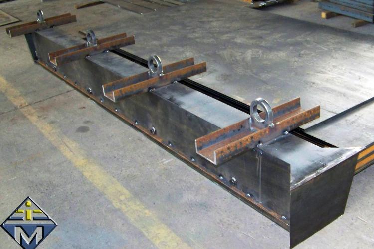 Konstrukcja stalowa formy do produkcji prefabrykowanych przepustów betonowych INMET Konstrukcje