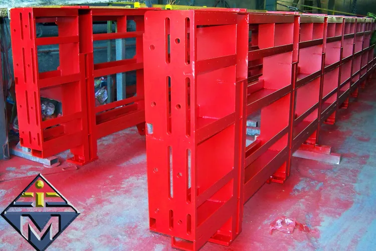 Forma stalowa uniwersalna do produkcji prefabrykatów betonowych slupów i belek INMET Konstrukcje
