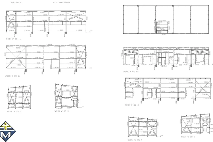 Konstrukcja stalowa hali produkcyjnej INMET Konstrukcje