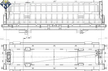 Konstrukcja stalowa formy do produkcji polimer-betonowych wanien elektrolitycznych INMET Konstrukcje